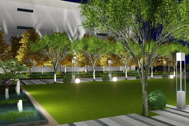 園林景觀照明設(shè)計(jì)效果圖