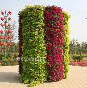 花盆式組合花柱-多邊形